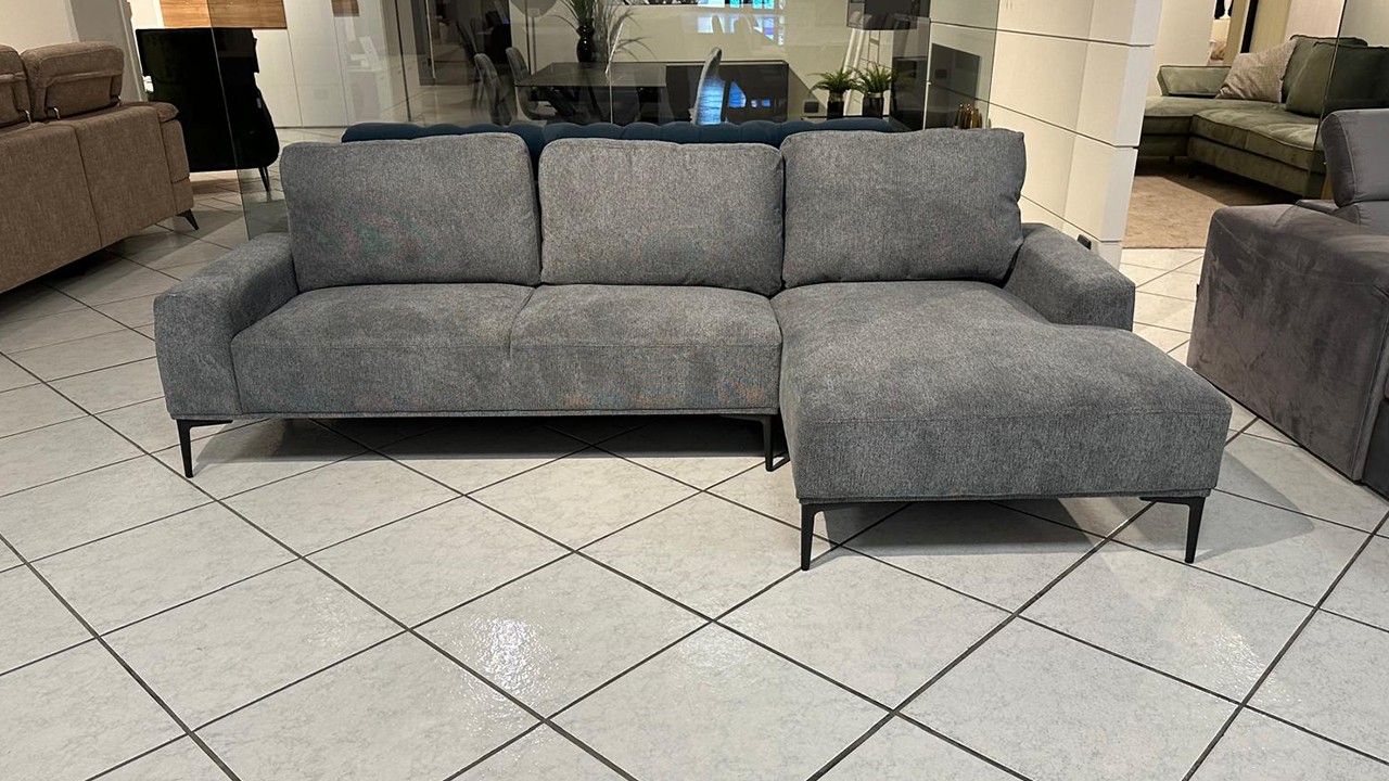 Divano Washington in tessuto con penisola